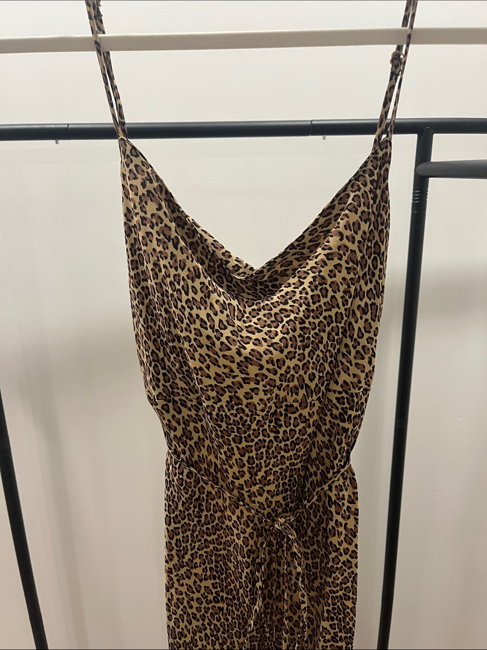 Flynn Skye Leopard Print Maxi Dress in Tan and Brown
